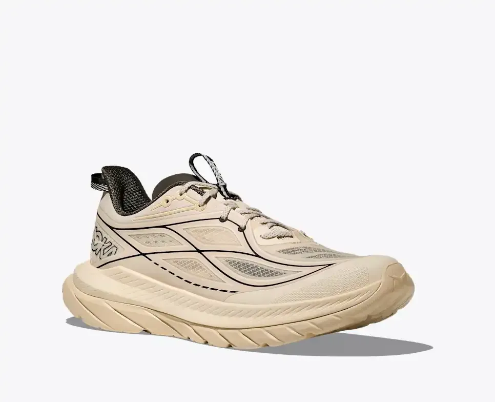 HOKA Mach Remastered Eggshell Asphalt Grey